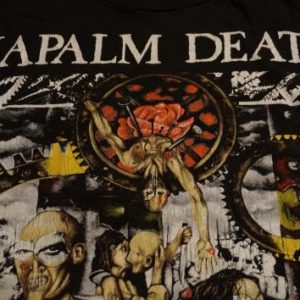 Vintage Napalm Death T-Shirt Musical Destruction Campaign XL