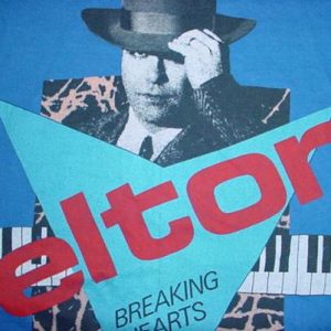 Vintage Elton John T-Shirt Breaking Hearts Tour M/L