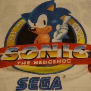 Vintage Sonic The Hedgehog SEGA T-Shirt L/M