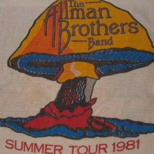 Vintage The Allman Brothers Band T-Shirt Jersey 1981 M