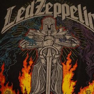 Vintage Led Zeppelin Let the Music T-Shirt ZOSO 1980s XL