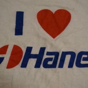 Vintage I LOVE HANES raglan jersey T-Shirt L/M