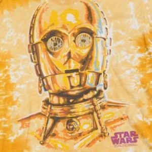 1997 STAR WARS R2D2 C3PO ALLOVER PRINT VINTAGE T-SHIRT