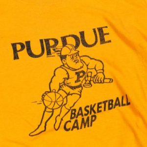 70'S ORANGE TAG NIKE PURDUE BASKETBALL CAMP VINTAGE T-SHIRT