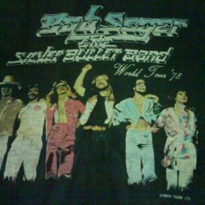 vintage BOB SEGER & THE SILVER BULLET BAND t-shirt 1978