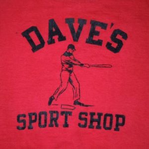 RARE Vintage 1930's 30's Sporting Good Store BASEBALL shirt