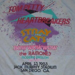 1983 X-Fest Concert Festival T-shirt Tom Petty Ramones &more