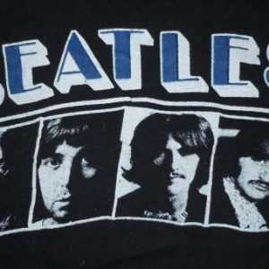 Rare Vintage 1970's 70's BEATLES rock concert tour shirt