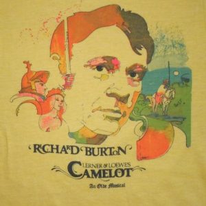 Vintage 1980 80s Camelot Musical Richard Burton Shirt