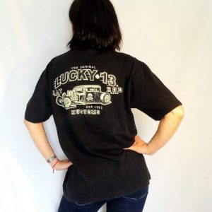 Lucky 13 Kustoms black heavy cotton t-shirt