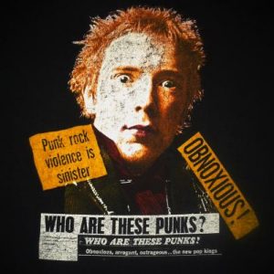 VINTAGE JOHNNY ROTTEN - WHO ARE THESE PUNKS T-SHIRT