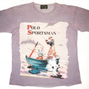 VINTAGE 1991 RALPH LAUREN POLO SPORTSMAN - FISHING T-SHIRT