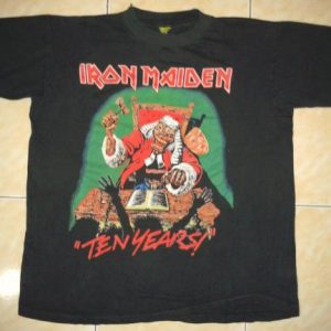 vintage IRON MAIDEN - FIRST TEN YEARS T-SHIRT