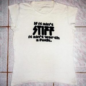 VINTAGE 70's STIFF RECORDS T-SHIRT