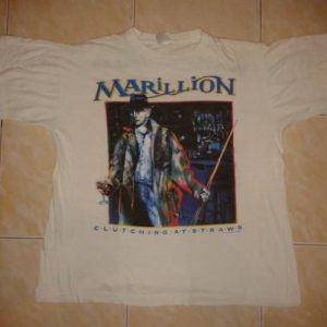 VINTAGE MARILLION - CLUTCHING AND STRAWS EURO TOUR T-SHIRT