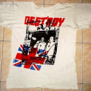 VINTAGE 80's SEX PISTOLS - DESTROY T-SHIRT