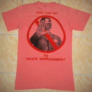 VINTAGE BALZOUT - JUST SAY NO TO SKATE HARRASMENT T-SHIRT