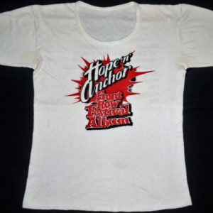 VINTAGE 1978 HOPE & ANCHOR FRONT ROW FESTIVAL T-SHIRT