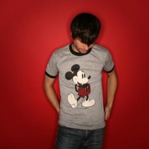 VINTAGE MICKEY MOUSE 1970S WALT DISNEY T-SHIRT S