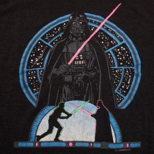 VINTAGE STAR WARS DARTH VADAR SHIRT 1980'S M MEDIUM ORIGINAL