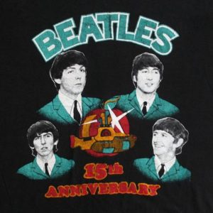 Original Beatles Shirt Vintage 1970s Fab Four Lennon Tee