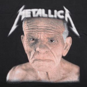 VINTAGE METALLICA T-SHIRT NEVER NEVERLAND TOUR SHIRT XL ORIG