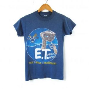 Vintage E.T. Tshirt Phone Home Blue Original Threadbare