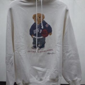 Vintage Polo Bear Basket Ralph Lauren Hoodie Sweatshirt