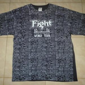 Fight 93/94 Nailed To The Road World Tour T-Shirt