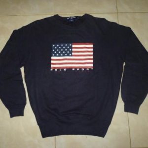 Vintage Polo Sport Ralph Lauren USA Flag Sweatshirt