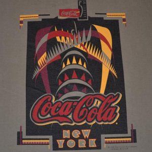 Vintage 90s Coke NYC Chrysler Building Art Deco T-Shirt -M/L