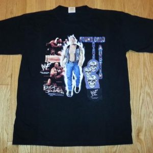 VTG 90s Stone Cold Steve Austin T-Shirt WWF Wrestling SZ XL