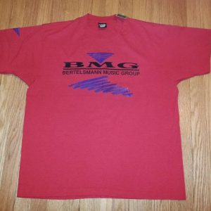 VTG 80s 90s BMG T-Shirt Bertelsmann Music Group Sz XL