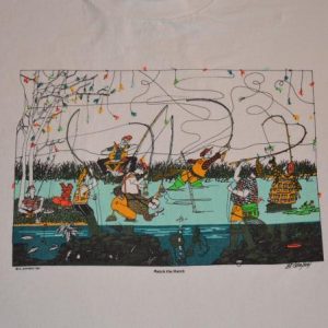 Vintage 90s Tshirt Match the Hatch Fishing B Johnson - Sz XL