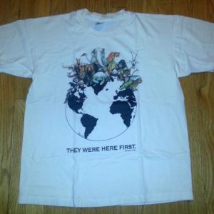 1992 Human-i-Tees Animals T-Shirt 90s Planet Conservation L