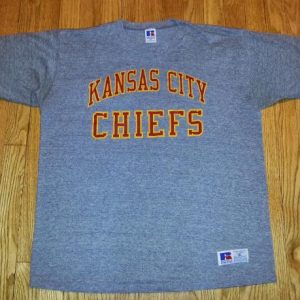 80s Kansas City Chiefs Tri-Blend T-Shirt Rayon NFL XL