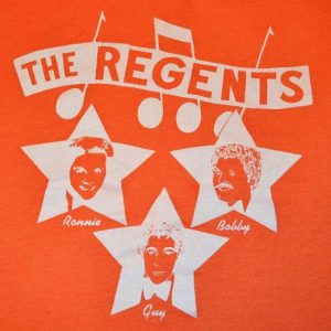 Vintage 70s, 80s The Regents Doo Wop Group T-Shirt, SOFT - S