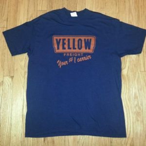 80s Yellow Freight Trucking Semi Tractor Trailer Trucker L