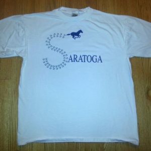 90s Saratoga T-Shirt New York NY Horse Racing NYRA Sz XL