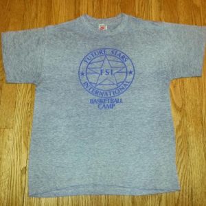 80s Basketball Camp T-Shirt Nike Gray Tag Sz L