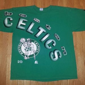 90s CELTICS T-Shirt STARTER Boston NBA Basketball XL XXL