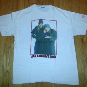 1999 Jay and Silent Bob T-Shirt View Askew Kevin Smith 90s L