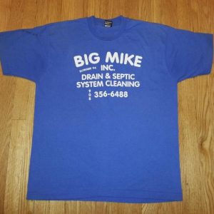 90s BIG MIKE'S DRAIN & SEPTIC T-Shirt New Jersey Plumber XL