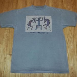 90s SMUGGLERS NOTCH T-Shirt Vermont Ski Kokopelli Sz XL