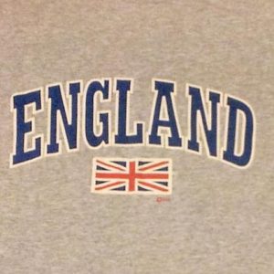 Vintage 80s 90s Screen Stars ENGLAND T-Shirt - RARE XXL