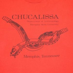 Vtg 80s 90s Chucalissa Anthropology Memphis TN T-Shirt - XL