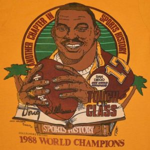 Vintage 80s Doug Williams NFL Washington Redskins T-Shirt