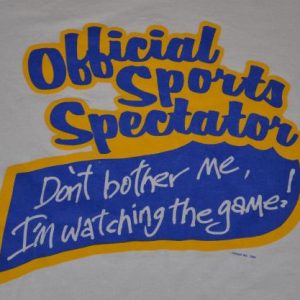 VTG 80s T-Shirt Sports Spectator Baseball Football Fans L