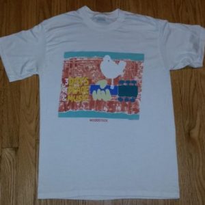 80s Woodstock Festival T-Shirt 1969 3 Days of Peace Sz L