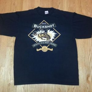 VTG 90s AUSTIN NICHOLS BUCKSHOT T-Shirt Wild West Liquor XL